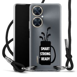 New Carry Case Transparent Stoff schwarz/silber