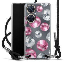 New Carry Case Transparent Stoff schwarz/silber