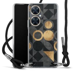 New Carry Case Transparent Stoff schwarz/silber