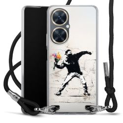 New Carry Case Transparent Stoff schwarz/silber