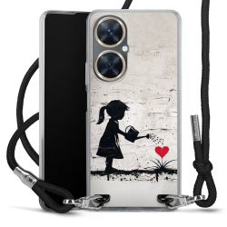 New Carry Case Transparent Stoff schwarz/silber