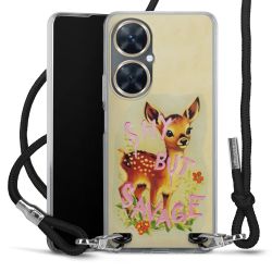 New Carry Case Transparent Stoff schwarz/silber