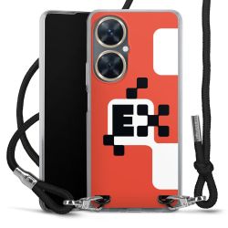 New Carry Case Transparent Stoff schwarz/silber