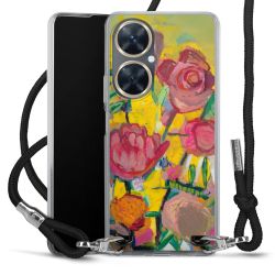 New Carry Case Transparent Stoff schwarz/silber