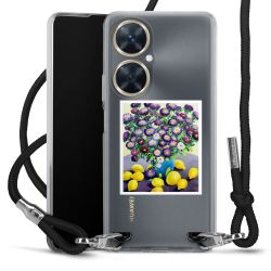 New Carry Case Transparent Stoff schwarz/silber