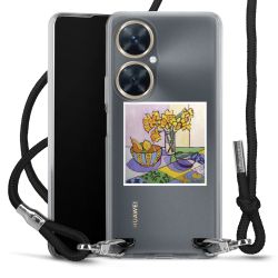 New Carry Case Transparent Stoff schwarz/silber