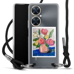 New Carry Case Transparent Stoff schwarz/silber