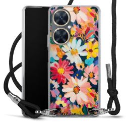 New Carry Case Transparent Stoff schwarz/silber