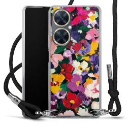 New Carry Case Transparent Stoff schwarz/silber