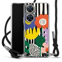 New Carry Case Transparent Stoff schwarz/silber