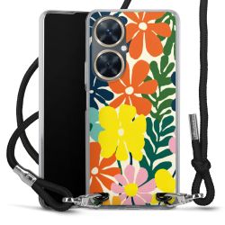 New Carry Case Transparent Stoff schwarz/silber