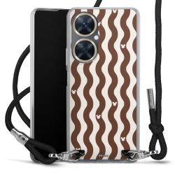 New Carry Case Transparent Stoff schwarz/silber