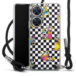 New Carry Case Transparent Stoff schwarz/silber