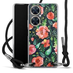 New Carry Case Transparent Stoff schwarz/silber