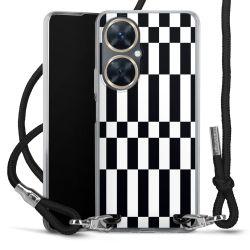 New Carry Case Transparent Stoff schwarz/silber