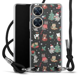 New Carry Case Transparent Stoff schwarz/silber