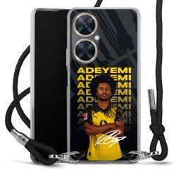 New Carry Case Transparent Stoff schwarz/silber