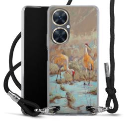 New Carry Case Transparent Stoff schwarz/silber