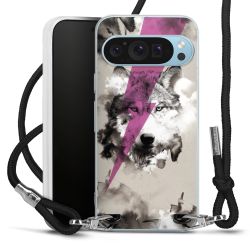 Carry Case Transparent Fabric black/silver