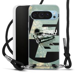 Carry Case Transparent Fabric black/silver