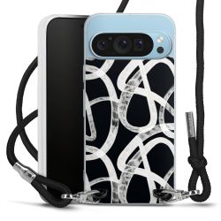 New Carry Case Transparent Stoff schwarz/silber