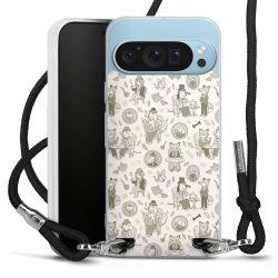 New Carry Case Transparent Stoff schwarz/silber