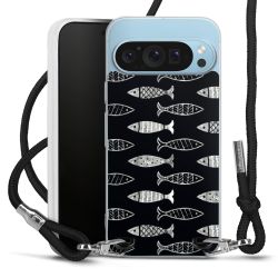 New Carry Case Transparent Stoff schwarz/silber