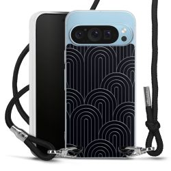 New Carry Case Transparent Stoff schwarz/silber