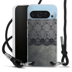 New Carry Case Transparent Stoff schwarz/silber