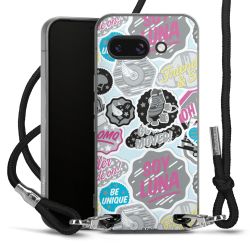 New Carry Case Transparent Stoff schwarz/silber