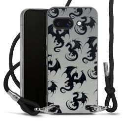 New Carry Case Transparent Stoff schwarz/silber