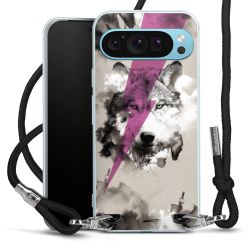 Carry Case Transparent Fabric black/silver