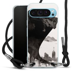 Carry Case Transparent Fabric black/silver