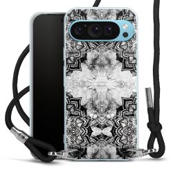 Carry Case Transparent Fabric black/silver