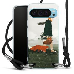 New Carry Case Transparent Stoff schwarz/silber