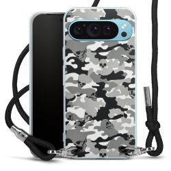 New Carry Case Transparent Stoff schwarz/silber