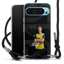 New Carry Case Transparent Stoff schwarz/silber