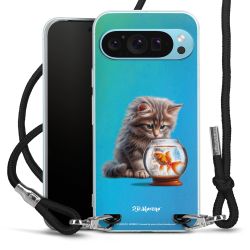 New Carry Case Transparent Stoff schwarz/silber