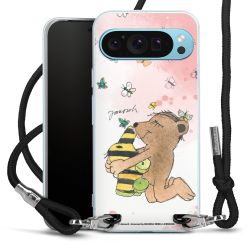 New Carry Case Transparent Stoff schwarz/silber