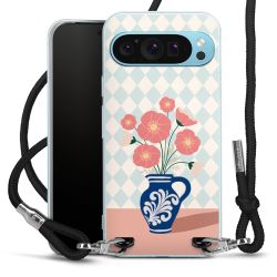 New Carry Case Transparent Stoff schwarz/silber