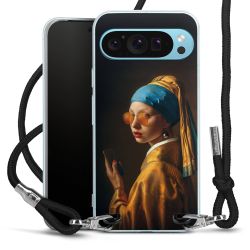 New Carry Case Transparent Stoff schwarz/silber