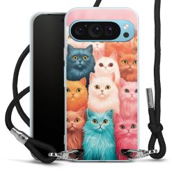 New Carry Case Transparent Stoff schwarz/silber