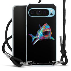 New Carry Case Transparent Stoff schwarz/silber