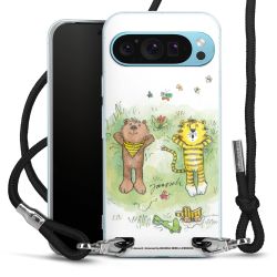 New Carry Case Transparent Stoff schwarz/silber