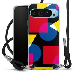 New Carry Case Transparent Stoff schwarz/silber