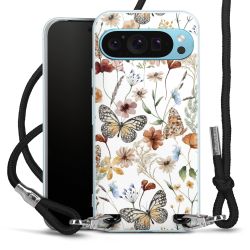 New Carry Case Transparent Stoff schwarz/silber