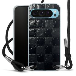 New Carry Case Transparent Stoff schwarz/silber