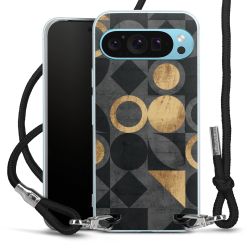 New Carry Case Transparent Stoff schwarz/silber