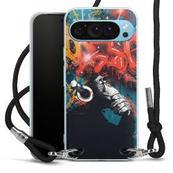 New Carry Case Transparent Stoff schwarz/silber