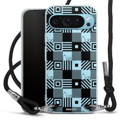 New Carry Case Transparent Stoff schwarz/silber